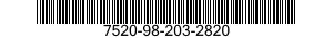 7520-98-203-2820 PRINTING SET,RUBBER TYPE 7520982032820 982032820