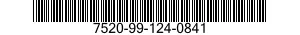 7520-99-124-0841  7520991240841 991240841