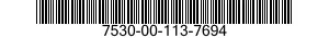 7530-00-113-7694  7530001137694 001137694