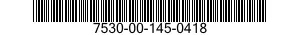 7530-00-145-0418 PAPER,TABULATING MACHINE,CONTINUOUS FLAT FOLD 7530001450418 001450418