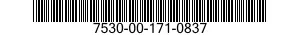 7530-00-171-0837  7530001710837 001710837