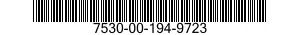 7530-00-194-9723  7530001949723 001949723