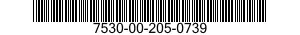 7530-00-205-0739 CARD,BOOK,LIBRARY 7530002050739 002050739