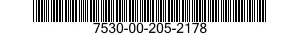 7530-00-205-2178  7530002052178 002052178