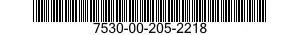 7530-00-205-2218  7530002052218 002052218