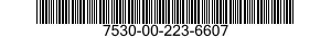 7530-00-223-6607 LABEL 7530002236607 002236607