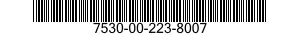 7530-00-223-8007  7530002238007 002238007