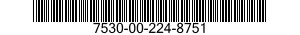 7530-00-224-8751  7530002248751 002248751