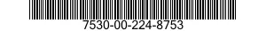 7530-00-224-8753  7530002248753 002248753