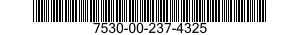 7530-00-237-4325  7530002374325 002374325