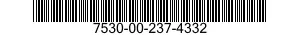 7530-00-237-4332  7530002374332 002374332