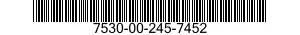 7530-00-245-7452  7530002457452 002457452