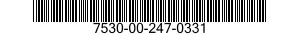 7530-00-247-0331  7530002470331 002470331