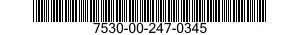 7530-00-247-0345  7530002470345 002470345