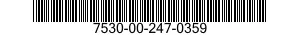 7530-00-247-0359  7530002470359 002470359