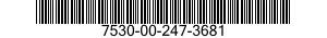 7530-00-247-3681  7530002473681 002473681