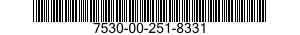 7530-00-251-8331  7530002518331 002518331