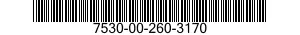 7530-00-260-3170  7530002603170 002603170