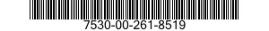 7530-00-261-8519  7530002618519 002618519