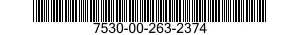 7530-00-263-2374  7530002632374 002632374