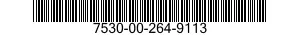7530-00-264-9113  7530002649113 002649113