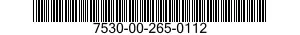 7530-00-265-0112  7530002650112 002650112