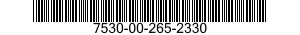 7530-00-265-2330  7530002652330 002652330