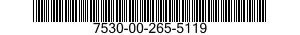 7530-00-265-5119  7530002655119 002655119