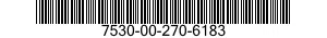 7530-00-270-6183 CARD,TABULATING,EAM 7530002706183 002706183