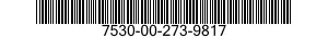 7530-00-273-9817  7530002739817 002739817