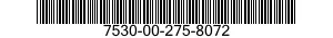 7530-00-275-8072  7530002758072 002758072