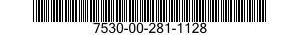 7530-00-281-1128  7530002811128 002811128