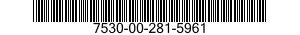 7530-00-281-5961 FOLDER,FILE 7530002815961 002815961