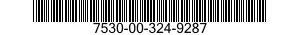 7530-00-324-9287  7530003249287 003249287