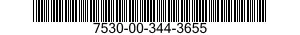 7530-00-344-3655 CHART,RECORDING INSTRUMENT 7530003443655 003443655