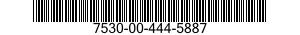 7530-00-444-5887  7530004445887 004445887