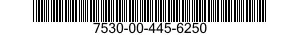 7530-00-445-6250  7530004456250 004456250