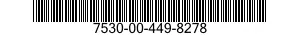 7530-00-449-8278  7530004498278 004498278
