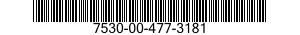 7530-00-477-3181  7530004773181 004773181