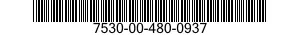 7530-00-480-0937  7530004800937 004800937