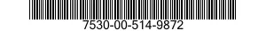 7530-00-514-9872  7530005149872 005149872