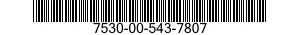 7530-00-543-7807  7530005437807 005437807