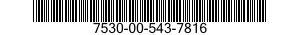 7530-00-543-7816  7530005437816 005437816