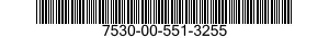 7530-00-551-3255 CARD,INDEX 7530005513255 005513255