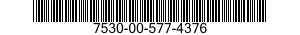 7530-00-577-4376 LABEL 7530005774376 005774376