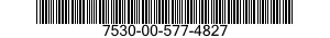 7530-00-577-4827  7530005774827 005774827