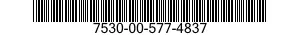 7530-00-577-4837  7530005774837 005774837