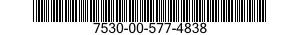 7530-00-577-4838  7530005774838 005774838