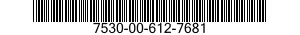 7530-00-612-7681  7530006127681 006127681