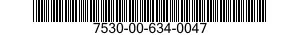 7530-00-634-0047  7530006340047 006340047